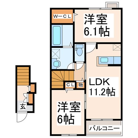 アルカンシエルの物件間取画像